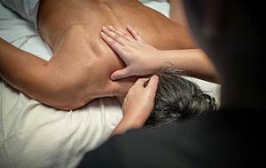 Woman receiving personalized massage service